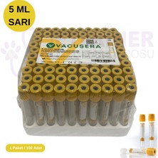 Vacusera Vakumlu Jelli Tüp 5 ml (Sarı Kapak) 100'LÜ Paket