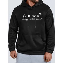 Nevermind Energy Emc Baskılı Oversize Unisex Kapüşonlu Sweatshirt