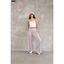 Faylora Osy Modal Yumuşak Dokulu Kumaş Boru Paça Salaş Eşofman - Bej