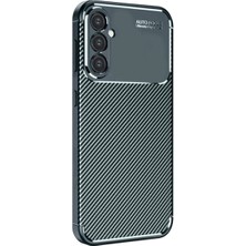 Eco Port Samsung Galaxy A26 Kılıf Auto Focus Karbon Kapak - Koyu Yeşil