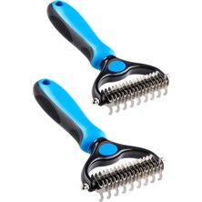 Diyar-ı Fırsat Plastik Saplı Metal Kedi Köpek Bakım Kıtık Tüy Topak Açıcı Tarak 1adet