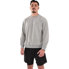 Musclecloth Basic Sweatshirt Gri Melanj