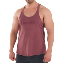 Kingsize Nutrition Kingsize Darksteel Antik Yıkamalı Atlet Bordo
