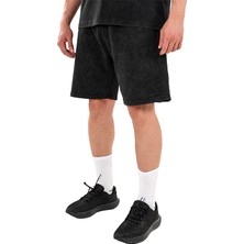 Kingsize Nutrition Kingsize Darksteel Antik Yıkamalı Şort Siyah