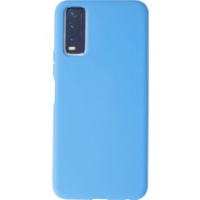 Eco Port Vivo Y11S Kılıf Nano Içi Kadife Silikon - Mavi