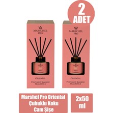 Asfstore Marshel Pro Oriental Çubuklu Koku Cam Şişe 50 ml 2 Adet