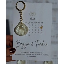 Umut Hediyecilik Incili Istiridye Anahtarlık Nişan Söz Kına Nikah Hatırası 15 Adet Özel Tasarım