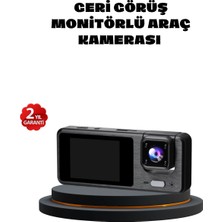 S'82 3 Kameralı Araç Dvr 1080P Ön + Hd Arka + Iç Kamera Döngü Kayıt 2’’ Ekran
