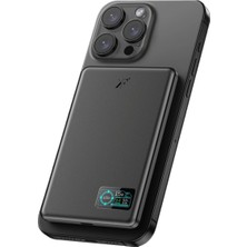 Eco Port PW595 5.000 Mah Dijital Göstergeli 20W Type-C ve 15W Kablosuz Şarj Pd Hızlı Şarj Magsafe Powerbank - Siyah