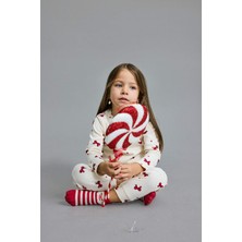 DeFacto Kız Bebek Yılbaşı Temalı Pijama Takımı Uzun Kollu Üst Uzun Alt F0639A525AU