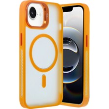 Eco Port Joko Iphone 16E Flet Lens Magsafe Kapak - Turuncu