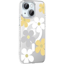 Eco Port Joko Apple Iphone 15 Floral Magsafe Kapak - Sarı