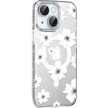 Eco Port Joko Apple Iphone 14 Floral Magsafe Kapak - Beyaz