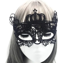 Arthurs Siyah Dantel Işlemeli Balo Maskesi 9 No