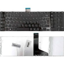İnfostar Toshiba Satellite C855 ile Uyumlu Notebook Klavye - Siyah - TR - Çerçeveli