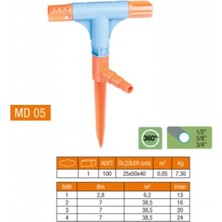 Arthurs 2 Yönlü & T Normal Sprink Fıskiye