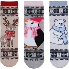 Bross Geyik ,penguen, Ayı Havlu Kız Çocuk 3lü Soket ONL.02710