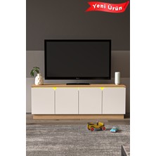 PlatinReyon Bohem 150 cm Ledli Tv Ünitesi Mdf Kapak
