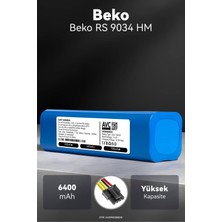 Beko Rs 9034 Hm 6400MAH Robot Süpürge Bataryası – Sertifikalı Güvenlik, Doğru Kapasite