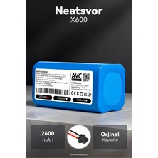 Neatsvor X600 2600MAH Robot Süpürge Bataryası - Uzun Ömürlü Hücre, Gelişmiş Güvenlik