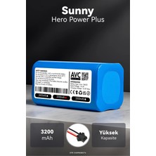Sunny Hero Power Plus 3200MAH Robot Süpürge Bataryası - Uzun Ömürlü Hücre, Gelişmiş Güvenlik