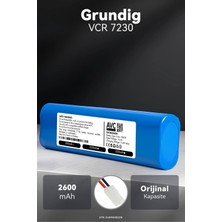 Grundig Vcr 7230 2600MAH Robot Süpürge Bataryası - Uzun Ömürlü Hücre, Gelişmiş Güvenlik