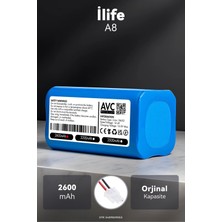 Ilife A8 2600MAH Robot Süpürge Bataryası – Sertifikalı Güvenlik, Doğru Kapasite