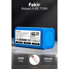Fakir Robert Iı Rs 710 M 3200MAH Robot Süpürge Bataryası - Maksimum Ömür, Güvenli Şarj Koruması