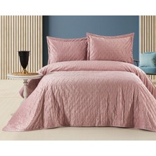 Bella Home Zara Kadife Yatak Örtüsü Çift Kişilik