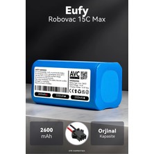 Eufy Robovac 15C Max 2600MAH Robot Süpürge Bataryası - Maksimum Ömür, Güvenli Şarj Koruması