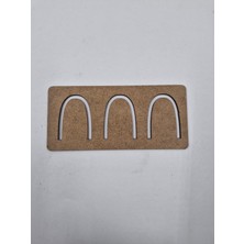 10 Adet Ahşap Temel Simetrik Şekiller No8 Montessori Çizim Okul Dıy Etkinlik Aktivite Sanat 15 cm x
