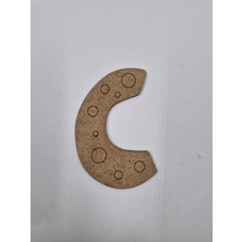 10 Adet Ahşap C Harfi Boyama Okul Dıy Etkinlik Aktivite Sanat 10 cm