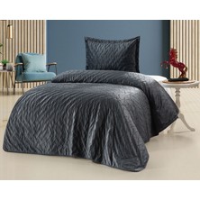 Bella Home Zara Kadife Yatak Örtüsü Tek Kişilik