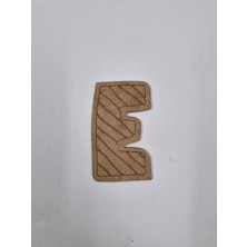 10 Adet Ahşap E Harfi Boyama Okul Dıy Etkinlik Aktivite Sanat 10 cm