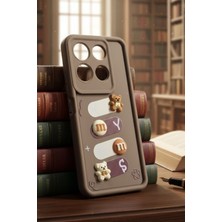As Mobile Infinix Note 30 Uyumlu Kılıf Kahverengi Renk Ayıcık Figürlü 3D Kamera Korumalı Darbe Emici Yumuşak Silikon Kapak
