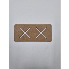 10 Adet Ahşap Temel Simetrik Şekiller No4 Montessori Çizim Okul Dıy Etkinlik Aktivite Sanat 15 cm x