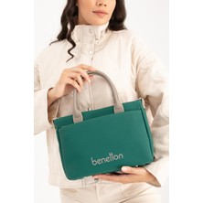 Benetton Kadın Kol Çantası BNT1649 Zümrüt Koyu Taş