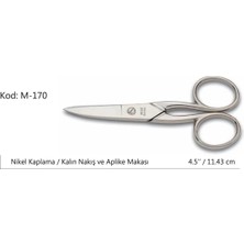 Kuzgun Ticaret Europe Kalın Nakış Makası Süper Kalite No:4.5 11,43 cm