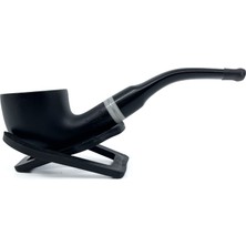 Dapper Bent Pot Briar (Gül Kökü) 9 mm Filtreli El Yapımı Pipo - 3074