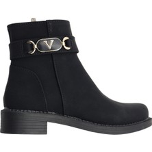 Ayakkabımood Termo Taban Siyah Zümrüt Tokalı Kadın Bot