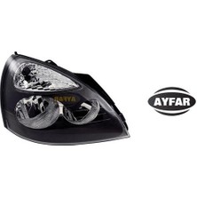 Ayfar 202233 Far Sinyal Sağ Clıo Iı-Symbol Iı 04> Elektrikli H7 H1 Siyah Kapaklı Mako Tipi 7701051770-7701054063