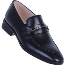 Tek Yıldız 1101 Siyah Kauçuk Erkek Deri Klasik Ayakkabı