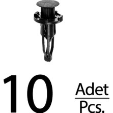 Alpha Auto Part Lexus RX350 RX450H Toyota Celica Corolla Echo Yaris Için Tampon Klips - 10 Adet