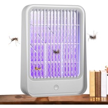 TE Dükkan Elektrikli Sinek Kovucu USB Şarjlı Sessiz ve Etkili LED Işıklı Kapan