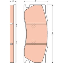 Trw GDB1850 Ön Balata Jaguar Xk-Xkr 3.5-4.2-5.0 06 >14 C2P15991