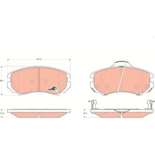 Trw GDB3352 Ön Balata Tucson 04 >10 Sonata 2.0 Crdı 04 Coupe 3.02 >09 Kıa Magentıs 05 >09 > 581012EA11-5810138A81-WVA23891