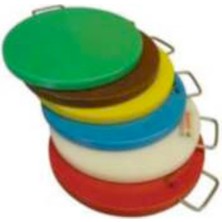 Pimak Paslanmaz Saplı Polietilen Et Kesim Levhası 30 (Cm) Çap x 2 (Et Kütüğü)