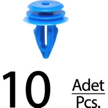 Alpha Auto Part Volkswagen Renault Için Kapı Döşeme Panel Klips - 10 Adet