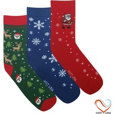 GOST LİRİA -Noel & Yeni Yıl Temalı 3’lü Çorap Seti-2