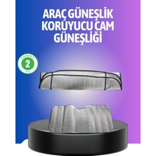 Eco Lounge Metalize Reflektör Yüzeyli Uv Koruyucu Araç Güneşliği – Serin ve Güvenli Sürüşler Için